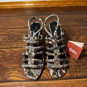 Free People Colette Python Sandal size 9.5